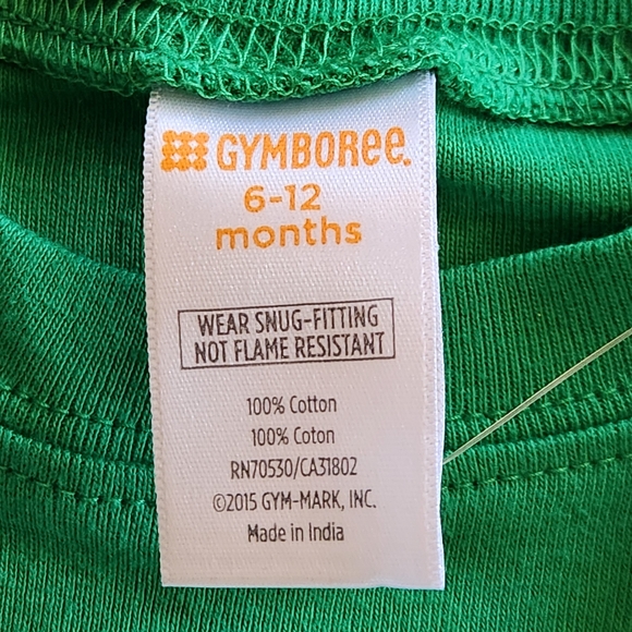 NWT Gymboree Reindeer Pajama Set. Size 6-12 Months Colors green red blue - Picture 2 of 5